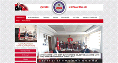 Desktop Screenshot of cayirli.gov.tr